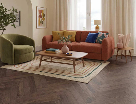 Alba Whisper Oak Herringbone 2.5mm Glue Down LVT