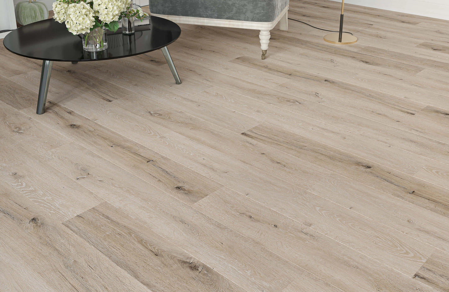 Hampton Oak Plank 0.55mm Wear Layer LVT Rigid Core SPC Click Luxury Vinyl Tile Flooring