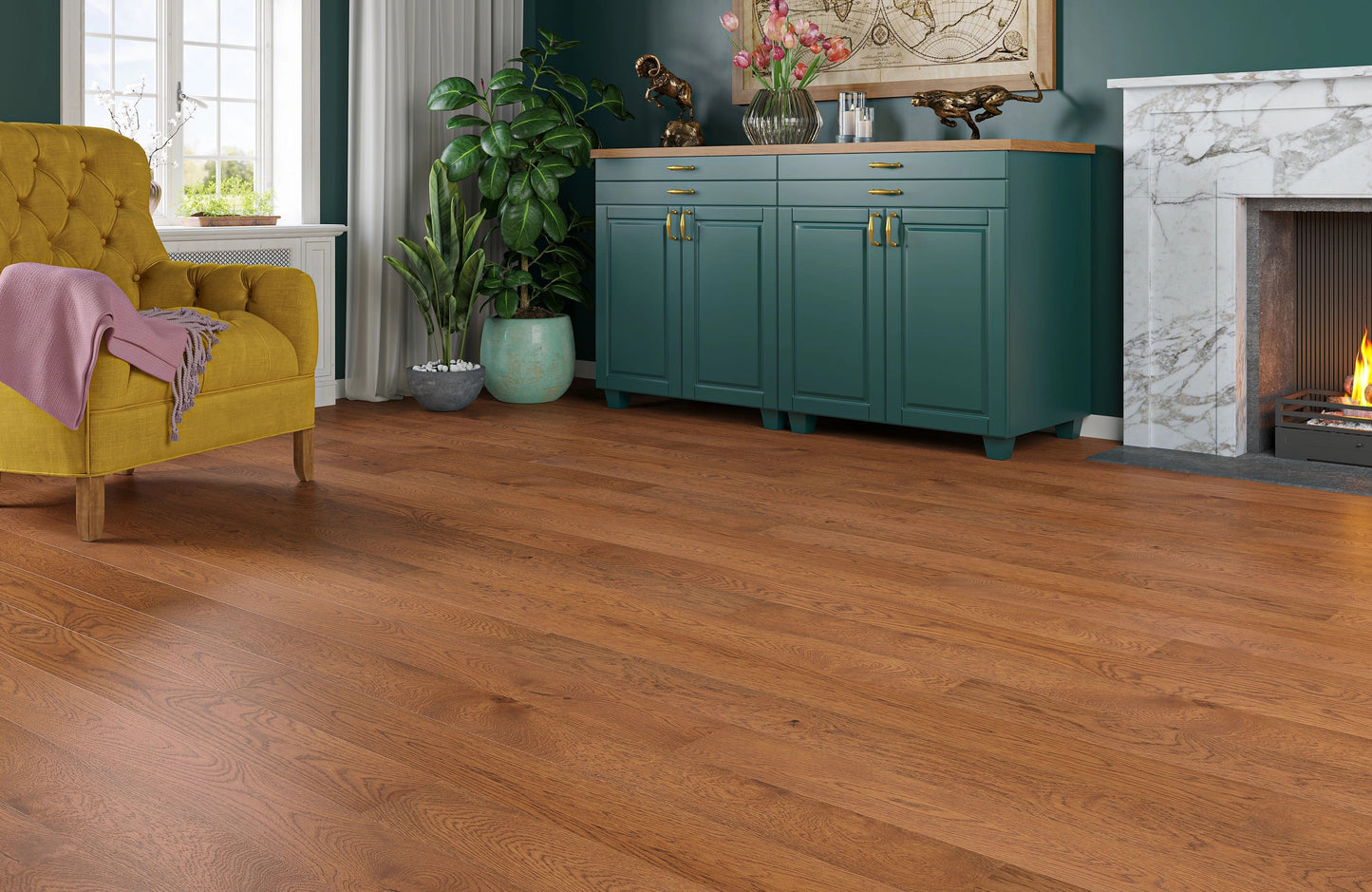 Haven Amber Flame Oak Long Board 14mm Engineered Wood Flooring