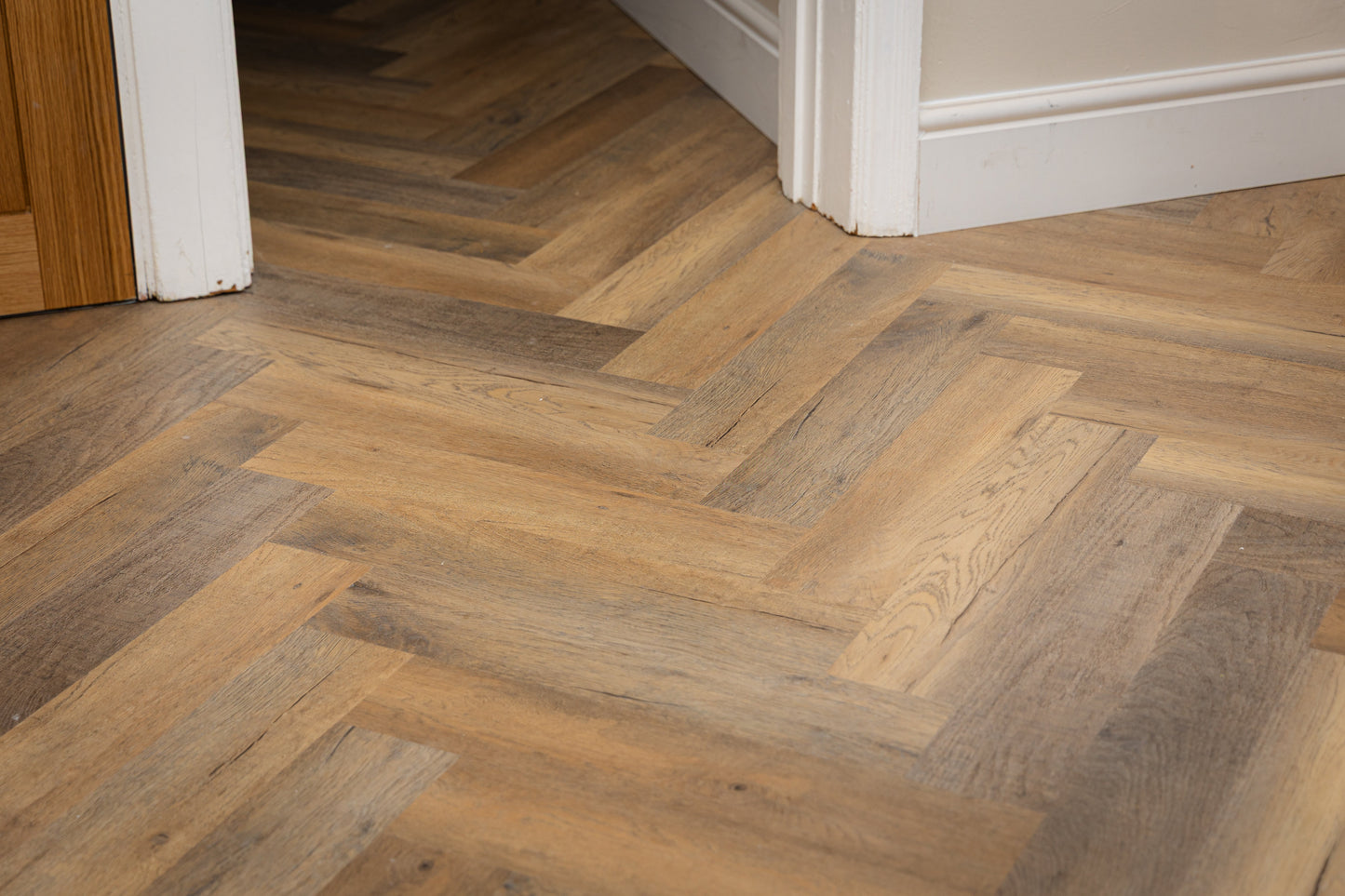 Heritage Milford Oak 6.5mm Click Herringbone LVT SPC Waterproof Flooring