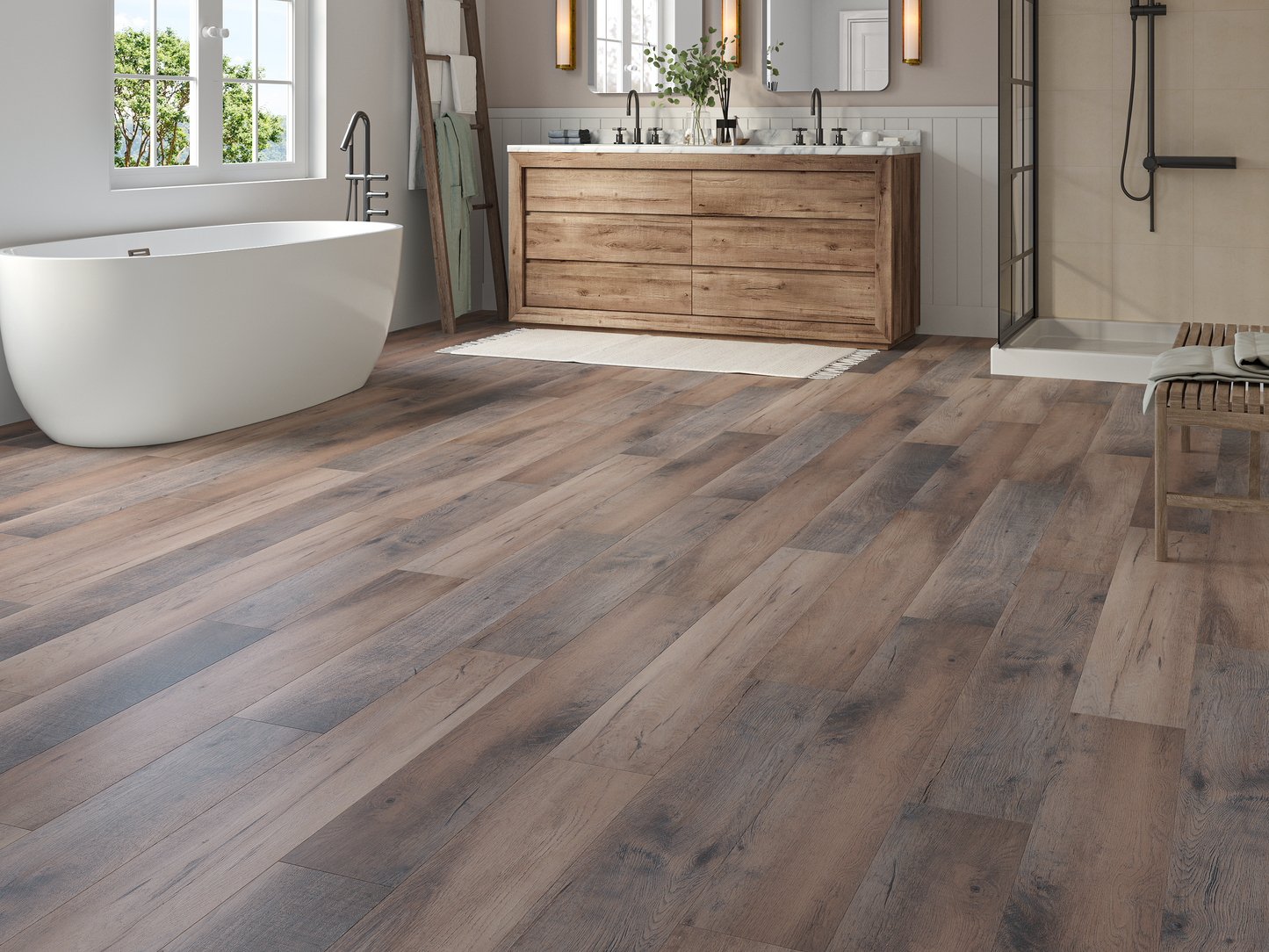 Regency Chatham Oak 6.5mm Straight Plank LVT Flooring SPC Rigid Core