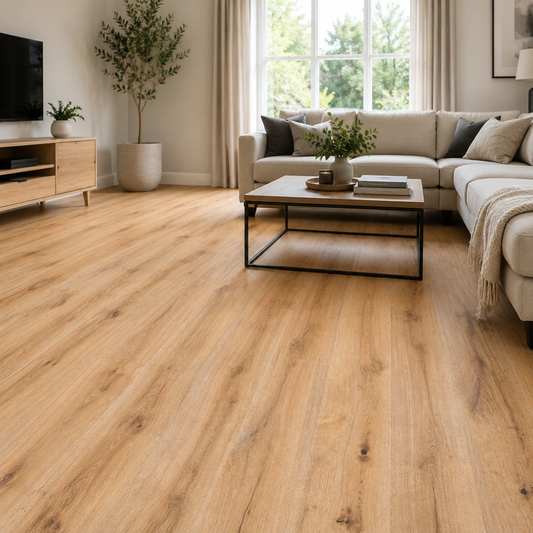 PrimeLine Shadwell Oak 20mm Brushed & Lacquered Engineered Wood Flooring