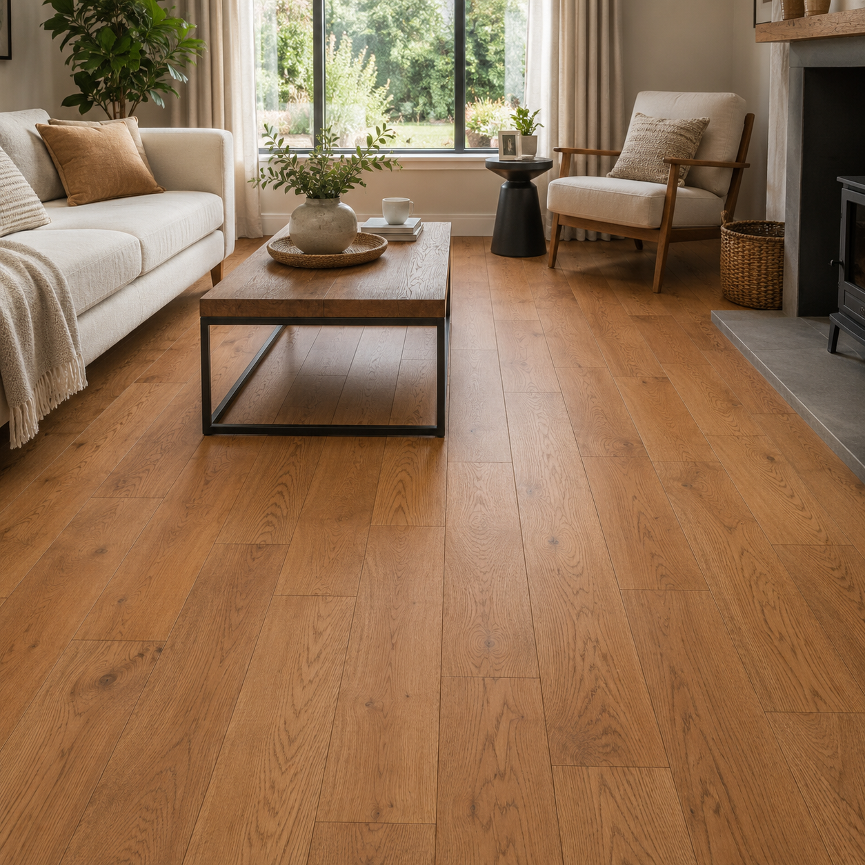 Cushendun Oak 14mm Brushed & Oiled Engineered Wood Flooring