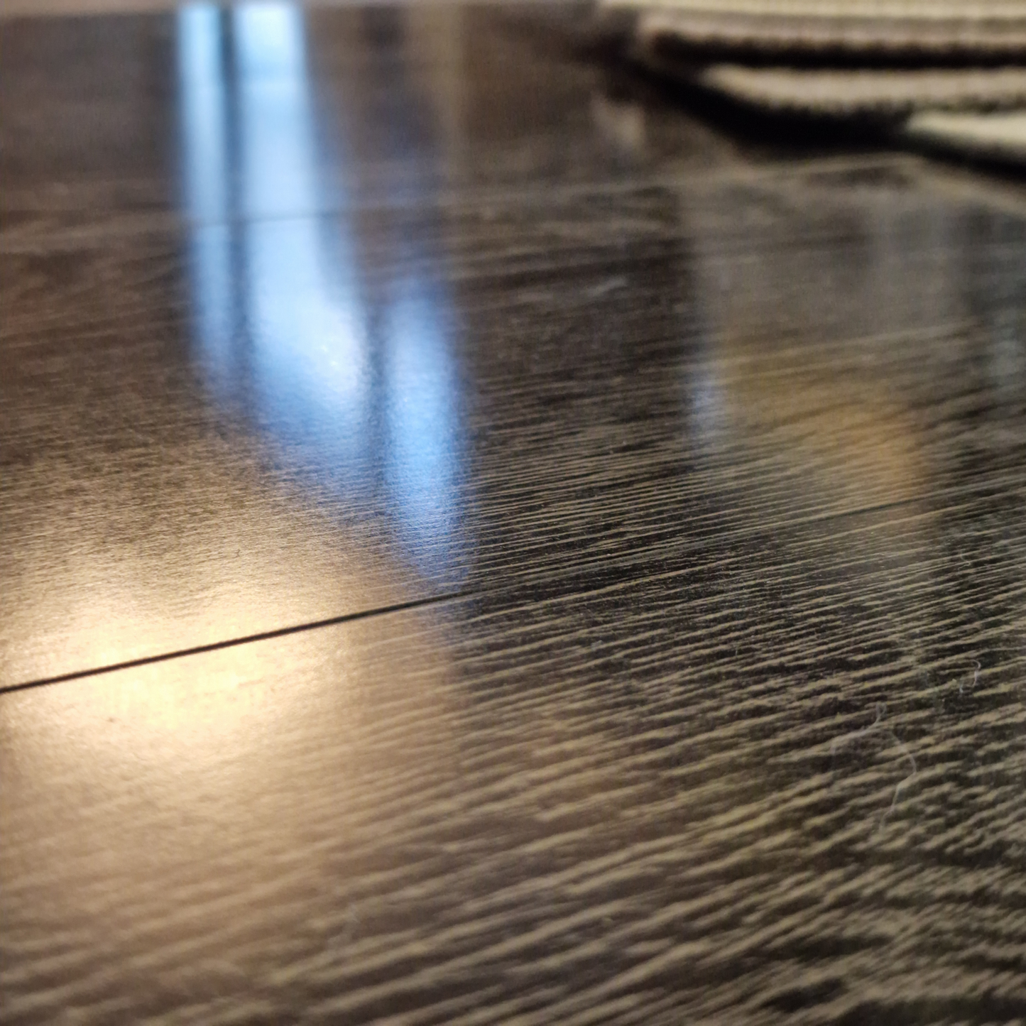 High Gloss Black Granite 8mm Laminate Flooring