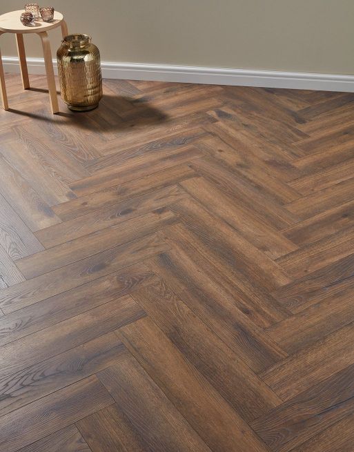 Forenzo Crownwood Oak Herringbone Laminate Flooring