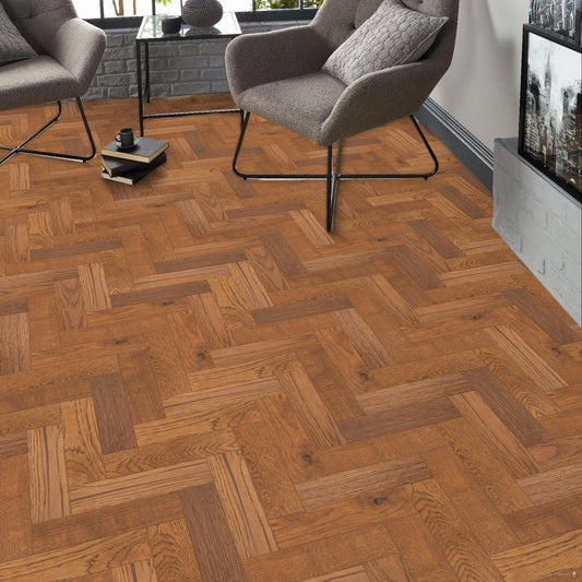 Verona Amberwood Herringbone Oak Engineered Wood Flooring