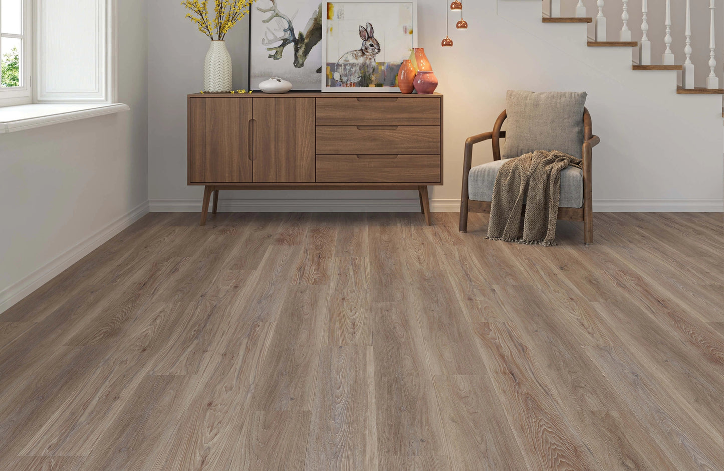 Regency Banbury Oak 6.5mm Straight Plank LVT Flooring – SPC Rigid Core