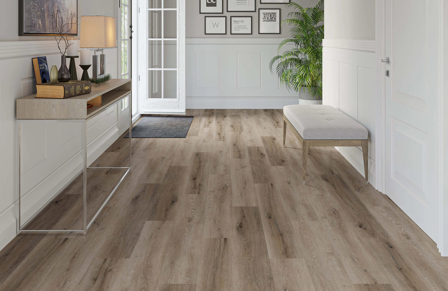 Regency Fairfax Oak 6.5mm Straight Plank LVT Flooring SPC Rigid Core