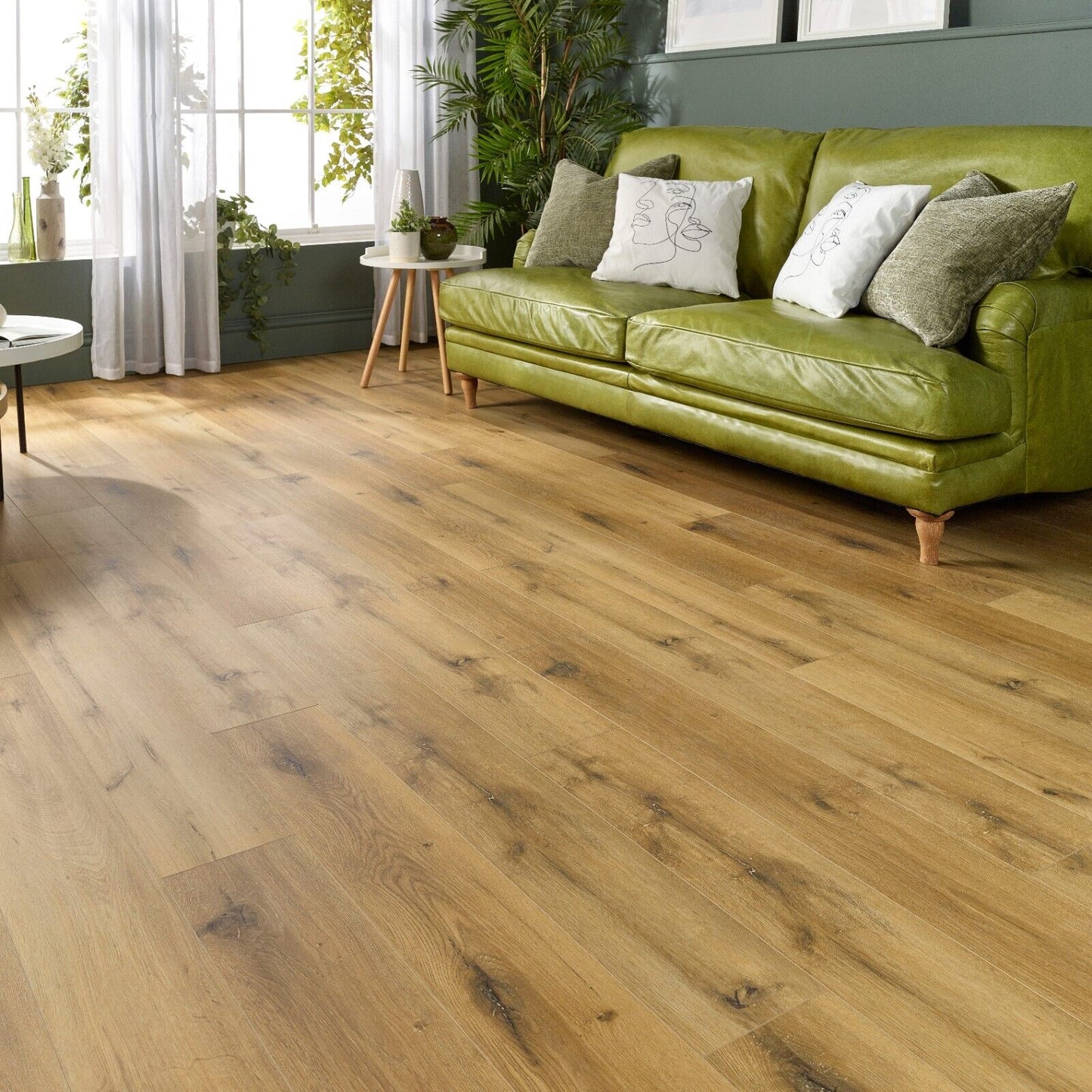Waterproof Natural Oak Plank LVT Rigid Core SPC Click Luxury Vinyl Tile Flooring