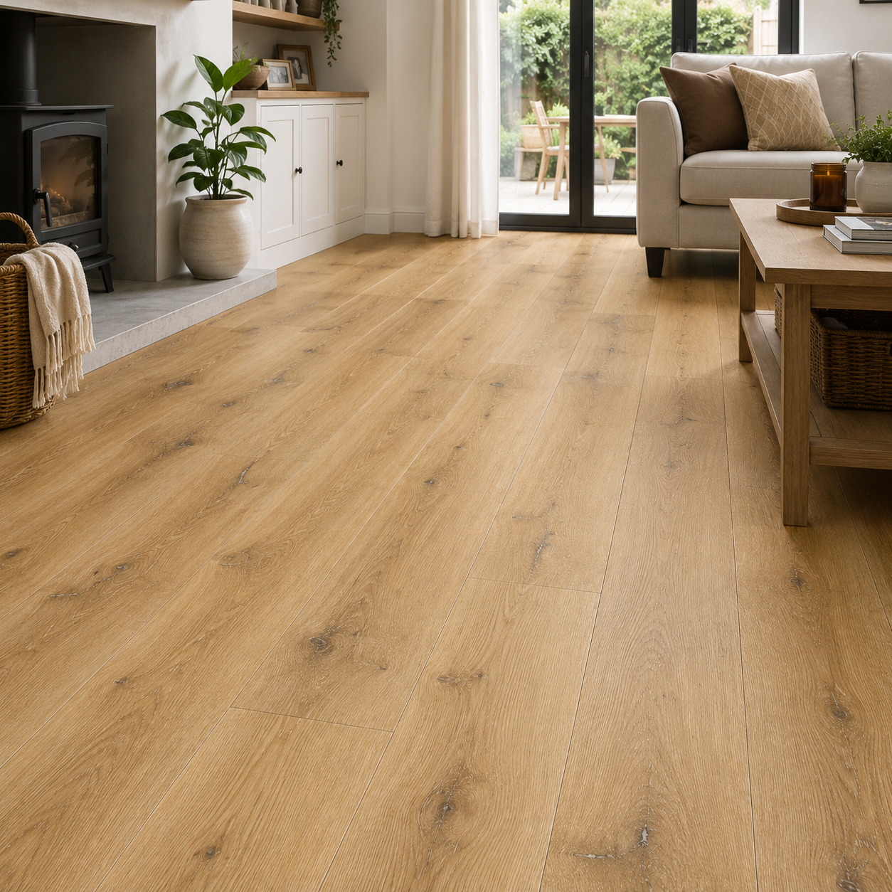 Natural Oak Sovereign Dune 6mm Plank LVT Rigid Core SPC Click Luxury Vinyl Tile Flooring