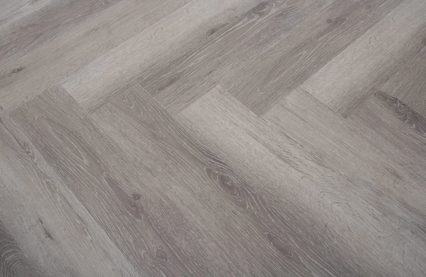 Waterproof Titan Grey Oak Herringbone LVT Rigid Core SPC Click Luxury Vinyl Tile Flooring