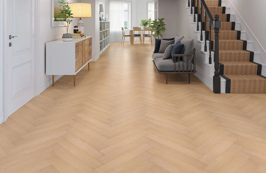 Kingsley 8mm Hartington Oak Herringbone Laminate Flooring