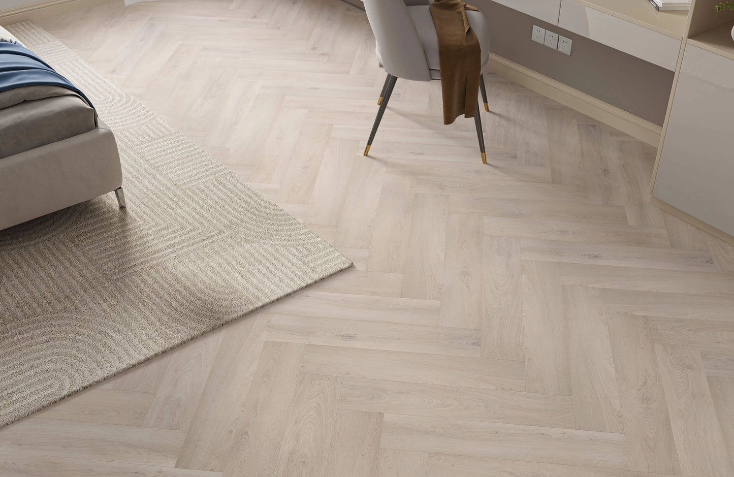Luma Valleywood Oak 3mm Herringbone Waterproof Glue Down LVT