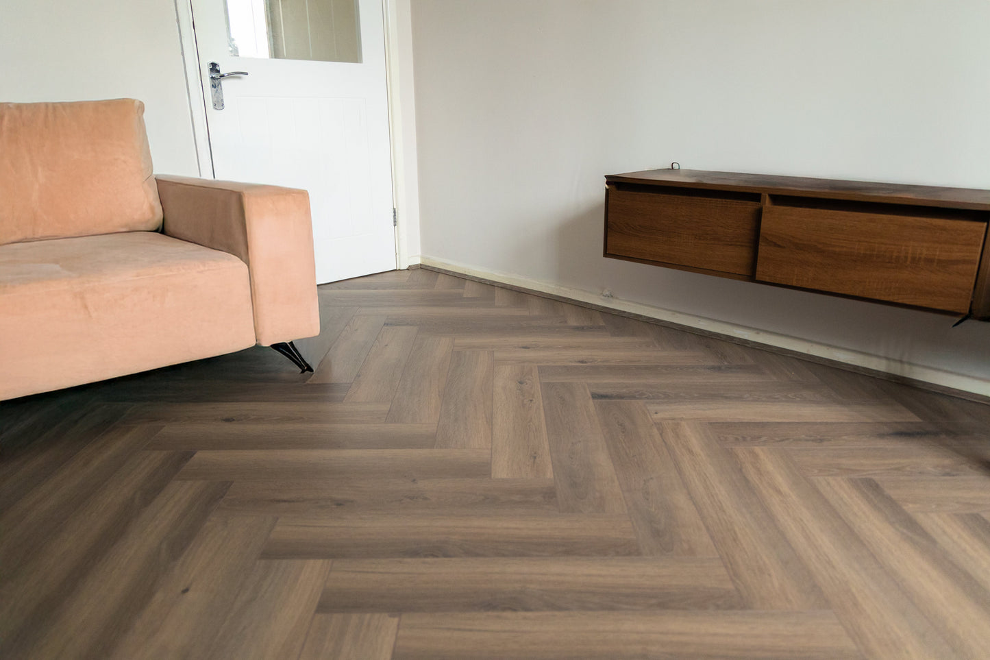 Forenzo Charcoal Trufflewood Herringbone Laminate Flooring