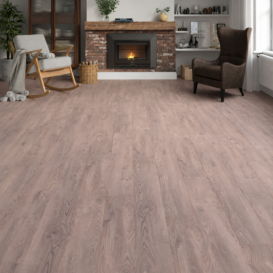 Brown Oak AGT Effect 12mm Laminate Flooring Imperia