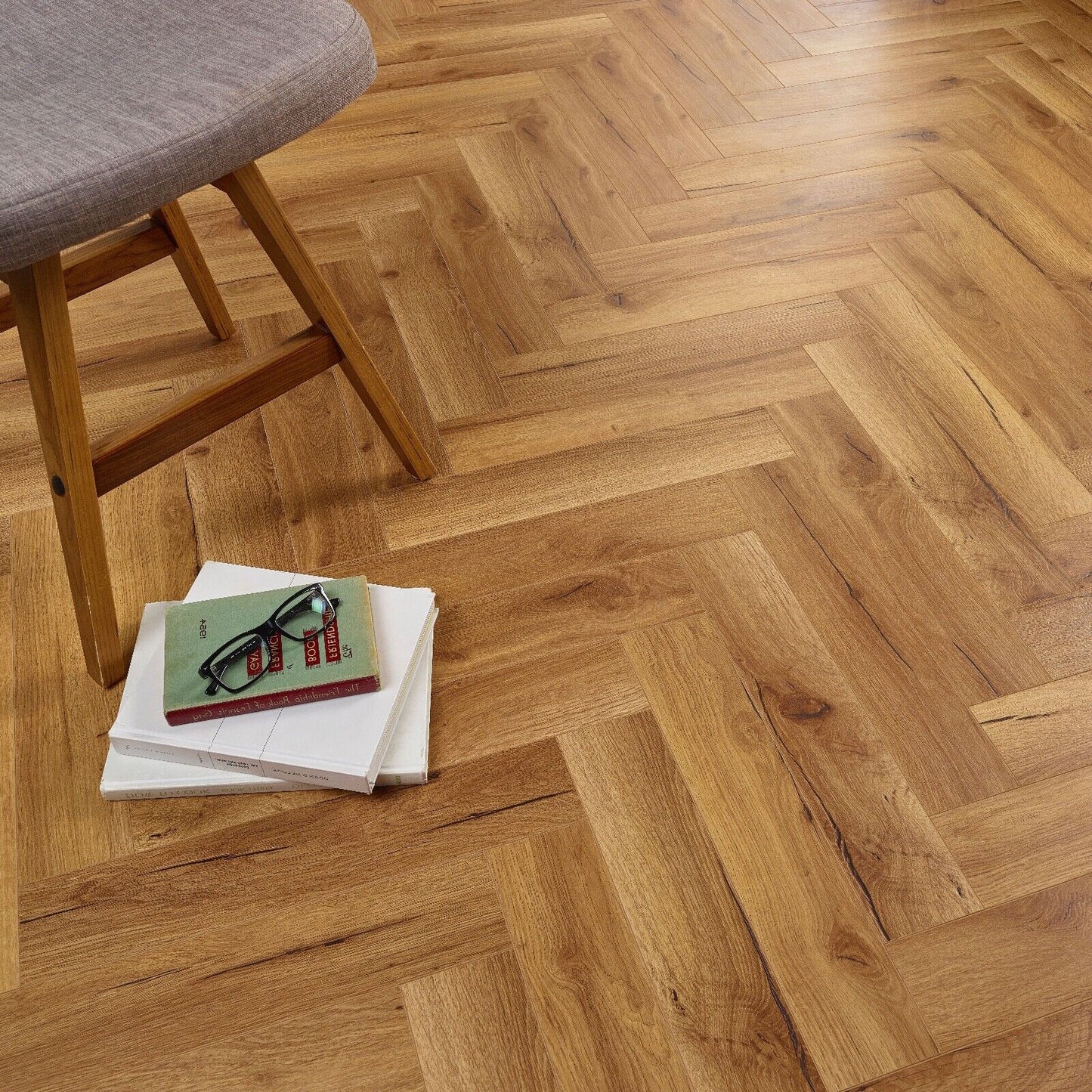 Starward Nova 12mm Herringbone Laminate Flooring