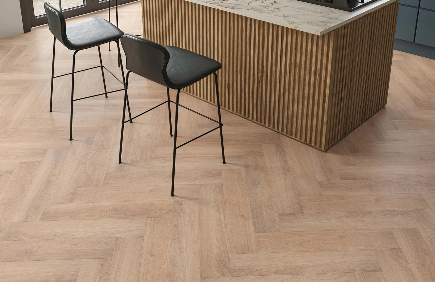 Luma Honeyfield Oak 3mm Herringbone Waterproof Glue Down LVT