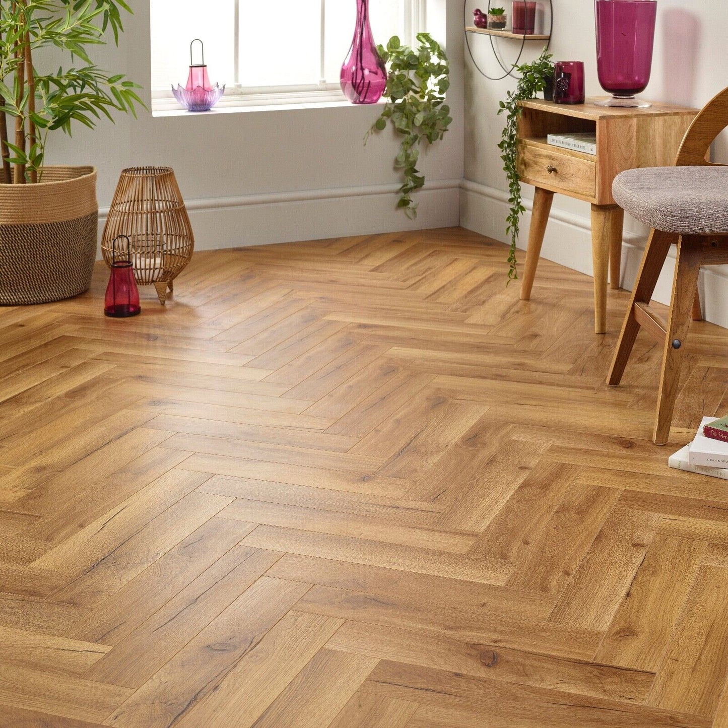 Starward Nova 12mm Herringbone Laminate Flooring