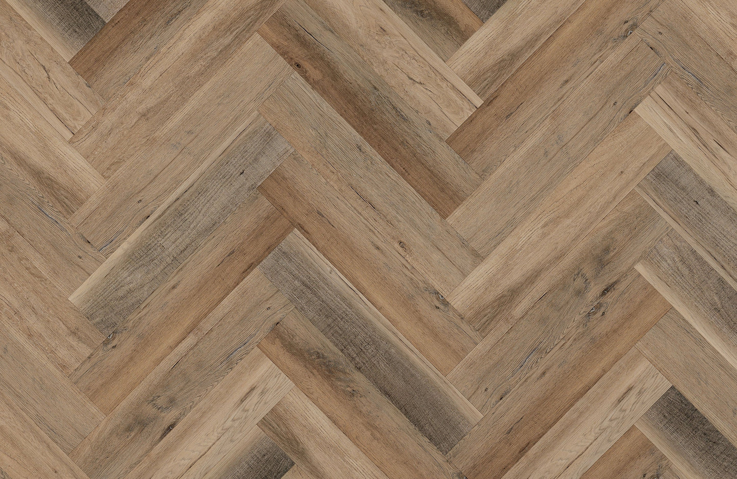 Heritage Milford Oak 6.5mm Click Herringbone LVT SPC Waterproof Flooring