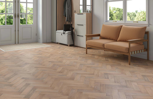 Verona Chatsworth Herringbone Oak Engineered Wood Flooring