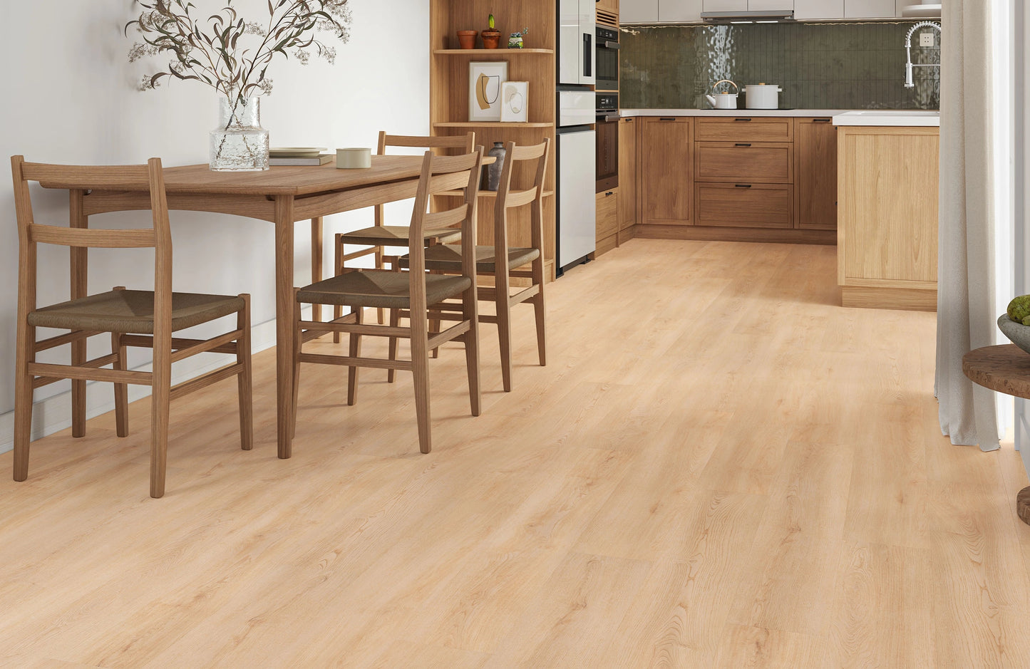 Waterproof Pure Nature Oak Plank 0.5mm Wear Layer LVT Rigid Core SPC Click Luxury Vinyl Tile Flooring