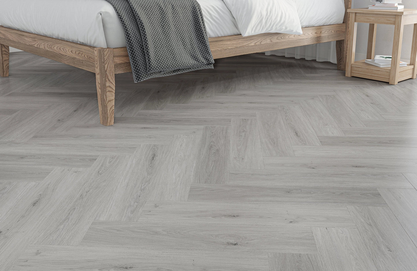 Heritage Kingsley Oak 6.5mm Click Herringbone LVT SPC Waterproof Flooring