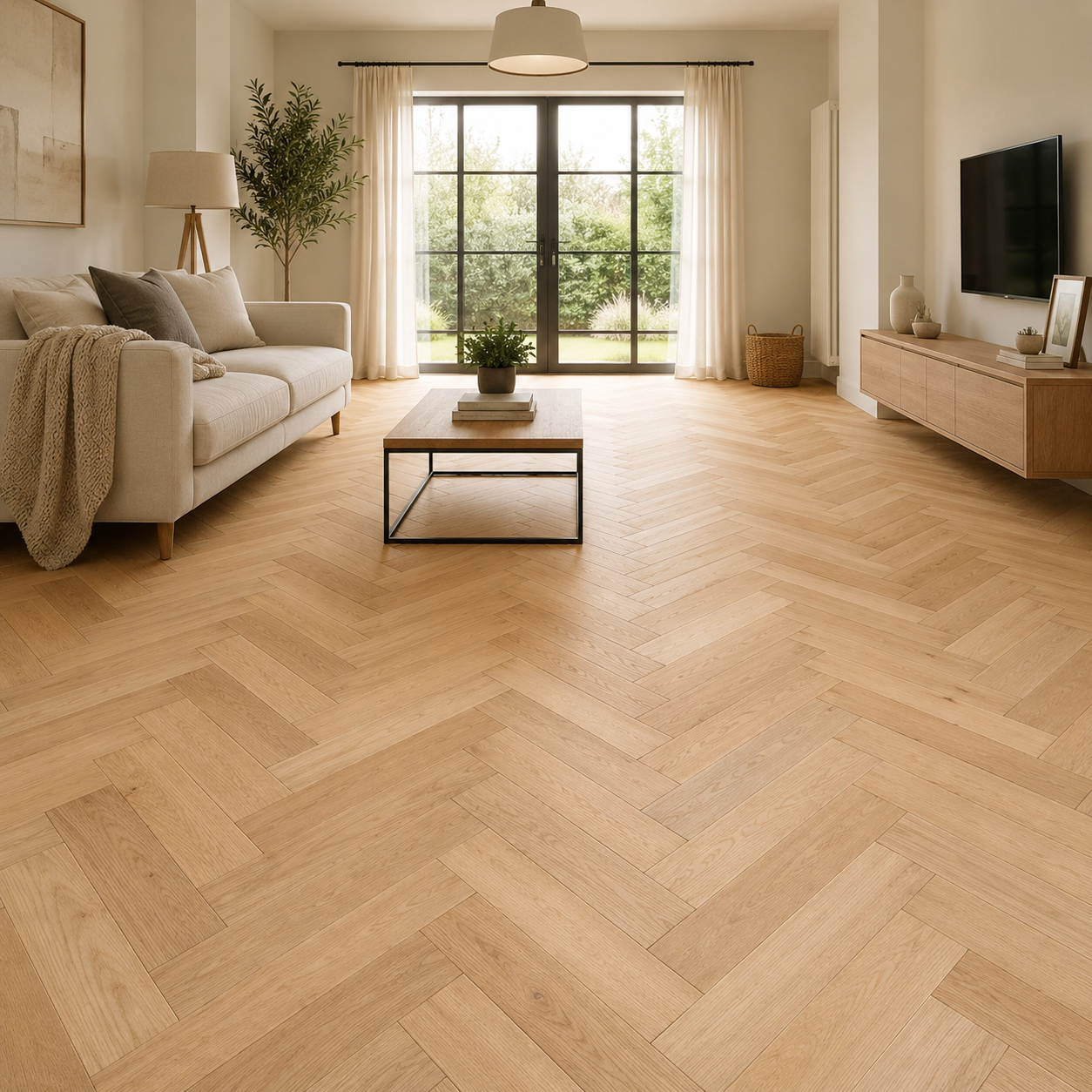 Dartmoor Oak Oiled Herringbone Brushed & Oiled Engineered Wood Flooring