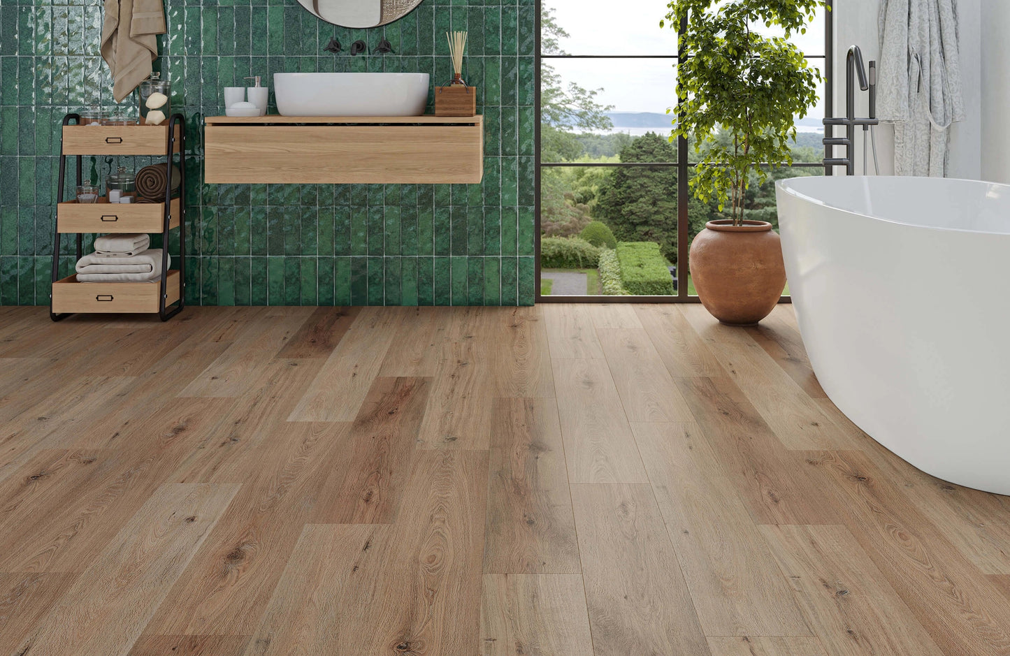 Regency Lancaster Oak 6.5mm Straight Plank LVT Flooring SPC Rigid Core
