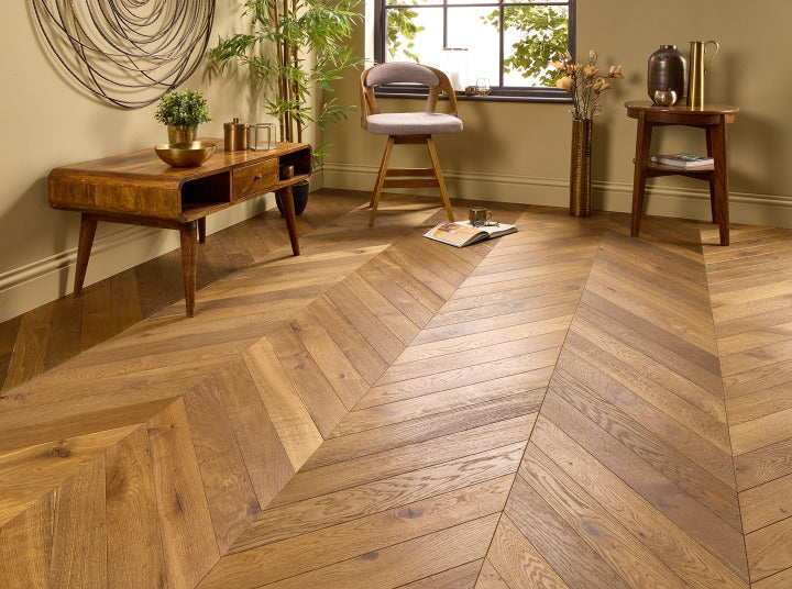 Lumen Crestwood Chevron 15mm Engineered Wood Flooring