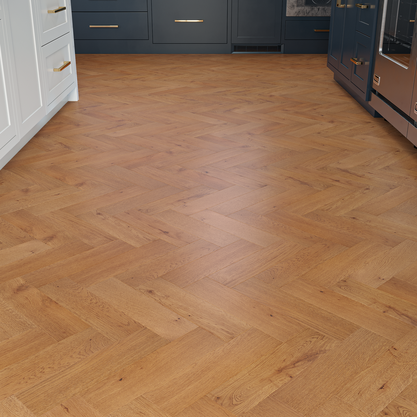 Verona Amberwood Herringbone Oak Engineered Wood Flooring