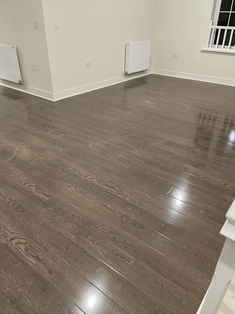 High Gloss Black Granite 8mm Laminate Flooring