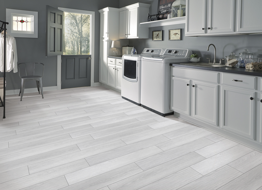 Modern Light Grey Oak 8mm Laminate Flooring