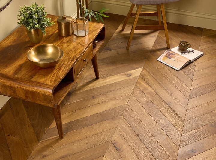 Lumen Crestwood Chevron 15mm Engineered Wood Flooring