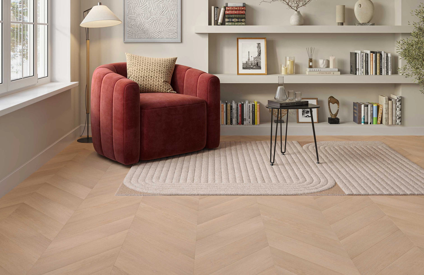 Luma Havenwood Oak 3mm Chevron Glue-Down LVT