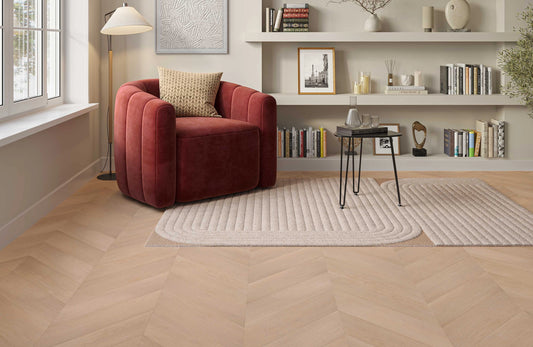 Luma Havenwood Oak 3mm Chevron Glue-Down LVT