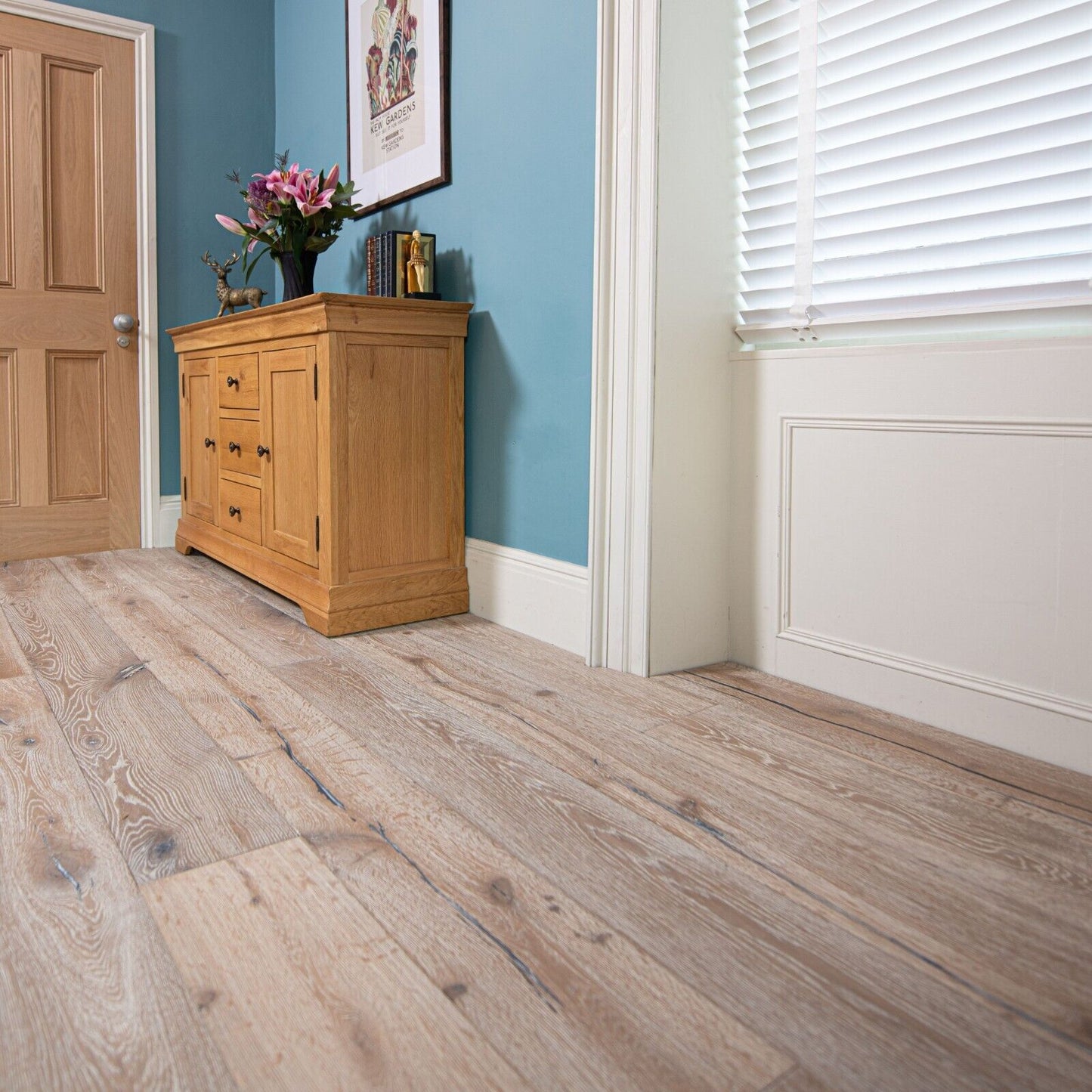 Lilypad Graphite Distressed Engineered Wood Flooring