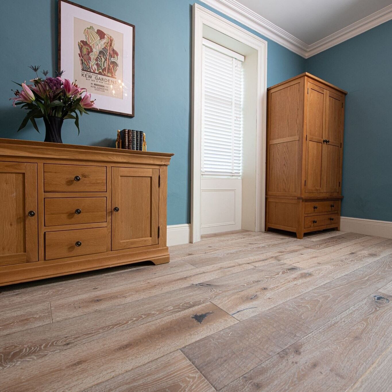 Lilypad Graphite Distressed Engineered Wood Flooring